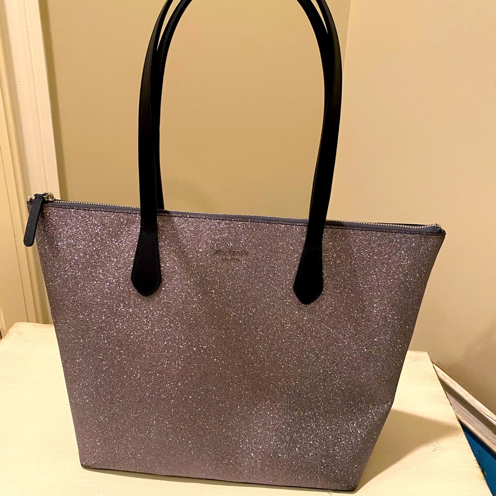 Kate Spade blue glitter bag